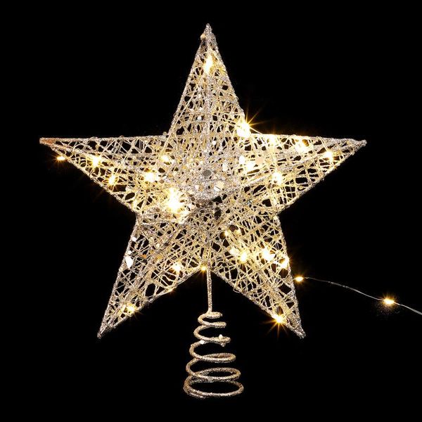 

christmas decorations 1 set five-pointed star tree er chic xmas with light