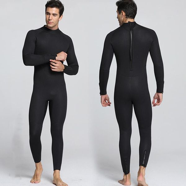 

5mm thickend neoprene wetsuit full body swimsuit long sleeve surfing scuba diving suits for men sailing spearfishing wetsuit