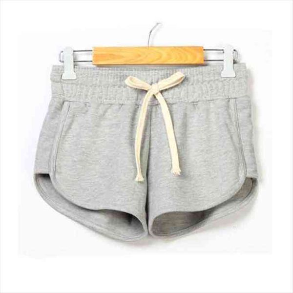 

summer spring leisure elastic waist women drawstring short with pocket female casual short fitness women clothes, White;black