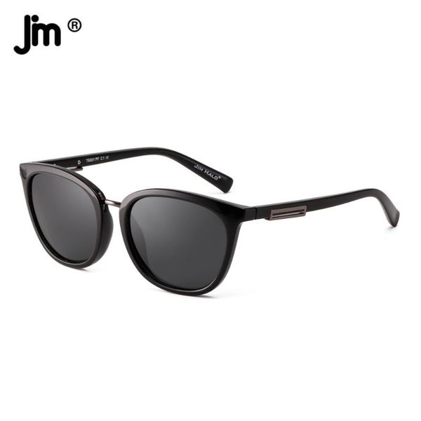 

sunglasses jm round polarized for women men t9001, White;black