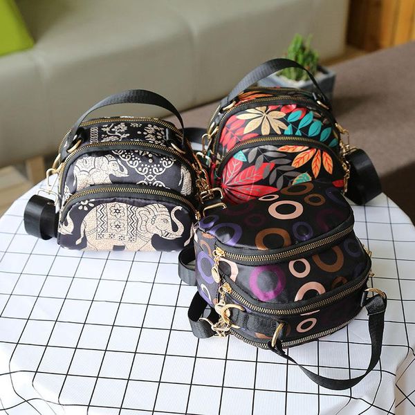 

fashion shoulder bag female small fabric phone handbag mini change mobile messenger cloth new 2019 lsfec