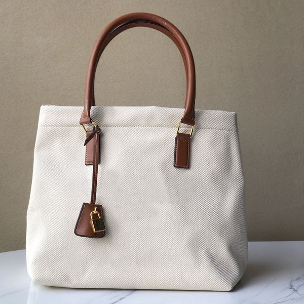 

women handbag tote bag lady shoulder bags fashion plain letter silk screen canvas cowhide portable hardware lock cross body clutch purse