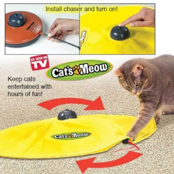 4 Velocità Cat Toy Undercover Mouse Fabric Cat's Meow Interactive Electronic Toy Creativo Pet Puppy Toy Cat forniture 210929