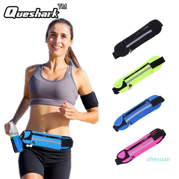 

running waist bag sport packs for music with headset hole-fits smartphones sports water bags fitness belt chest pouch