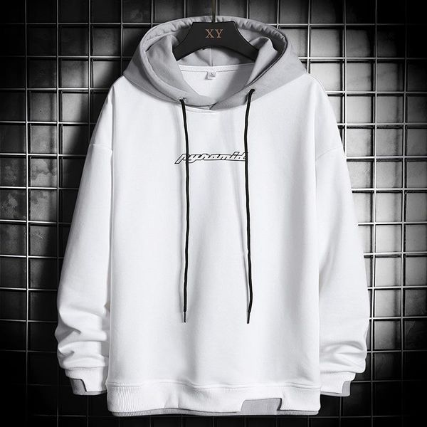 

men's hoodies & sweatshirts oversized pullover harajuku hip hop loose hoodie mens streetwear 2021 spring summer men print clothing, Black
