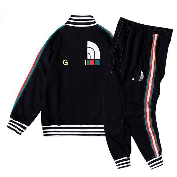 

mens tracksuit fashion hoodie sweatshirts black white man sweatsuit autumn winter jogger sporting suit men sweat tracksuits set plus size, Gray
