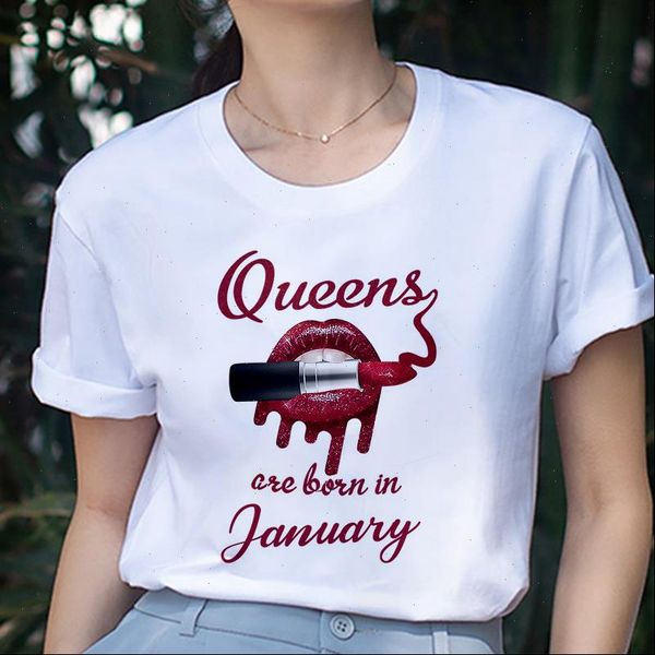 

2021 women red mouth lip love print t shirts o neck short sleeve clothing tshirt harajuku leisure all match white t