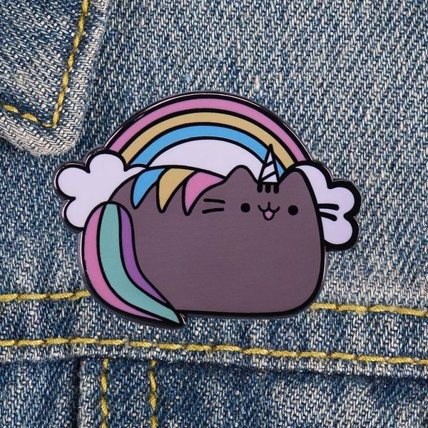 

pins, brooches lt1149 japanese anime cute figures creativity hard enamel pin badge backpacks collar lapel jewelry friends birthday gifts, Gray