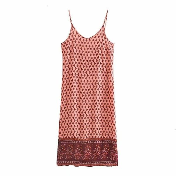 

fall slim and 2019 women's wind printed new split mid length suspender dress, Black;gray