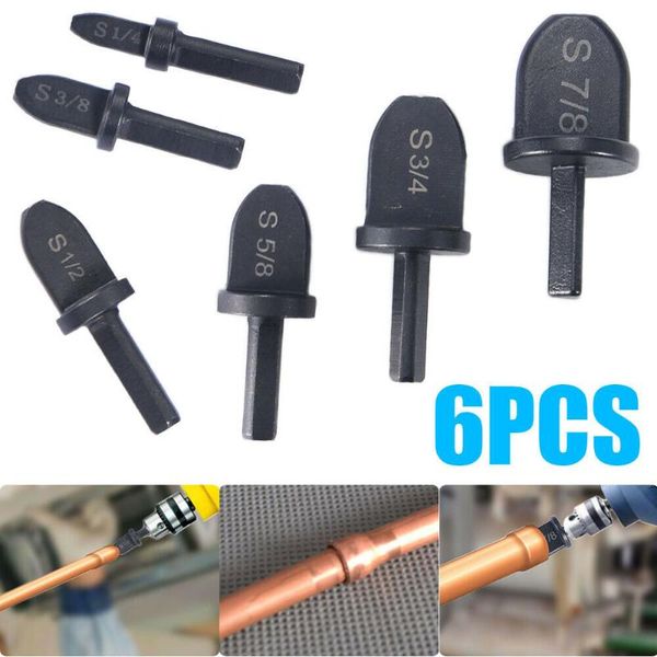 

machining 6pcs pipe expander swaging tool drill bit set air conditioner copper flaring tube bearing steel for woodworking