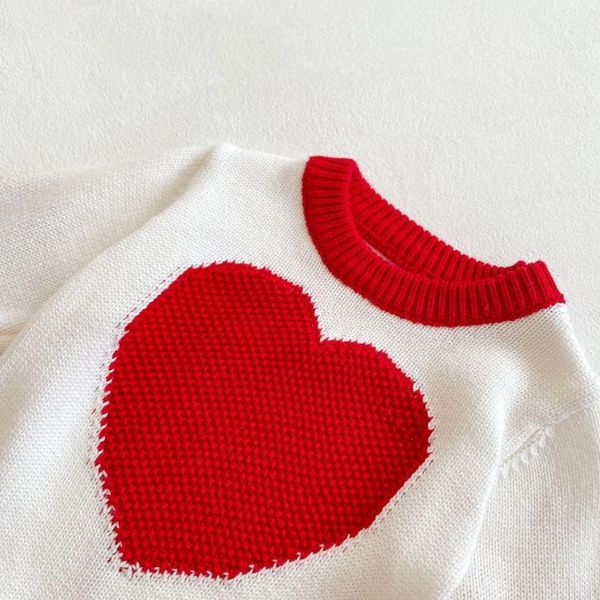 

jumpsuits infant born baby girls boys knitting love pattern romper long sleeve casual one piece autumn winter outfits, Blue