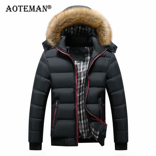 

5xl 6xl 7xl winter jacket bomber men hooded coat male parkas cold men's clothing warm padded outwear windproof windbreaker sn014 211214, Black