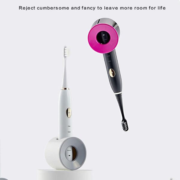 

toothbrush holders wall-mounted electric holder creative turbine quick-drying self-adhesive universal tooth brush rack storage n0pa