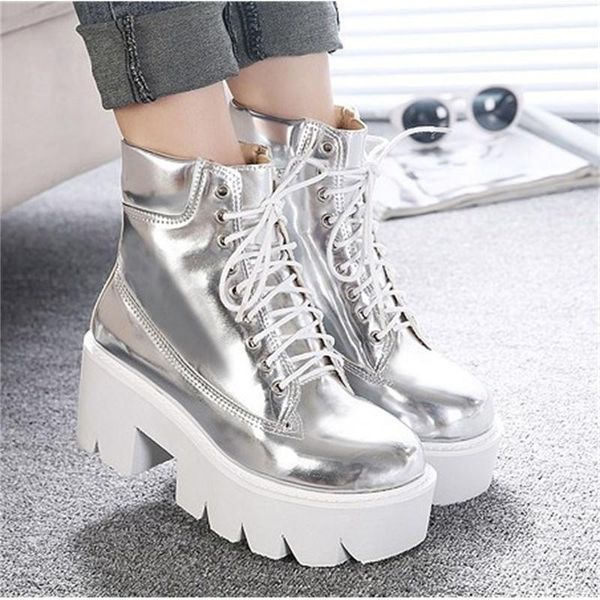 

dress shoes long term round head water platform thick bottom slope heel boots children's colors, Black