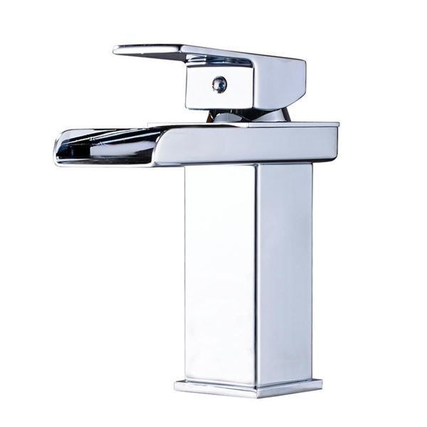 

deck mount waterfall bathroom faucet vanity vessel sinks mixer tap cold and water tap