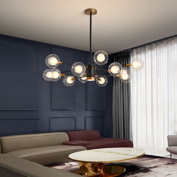 

nordic bubble up dining room foyer loft ladder led glass ball hanging light k5cv