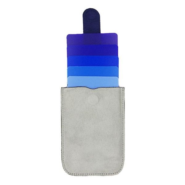 

card holders portable ultra-thin multifunction waterproof holder stack up pull out slim cascading wallet purses, Brown;gray