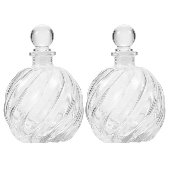 

storage bottles & jars 2pcs glass diffuser transparent fragrance