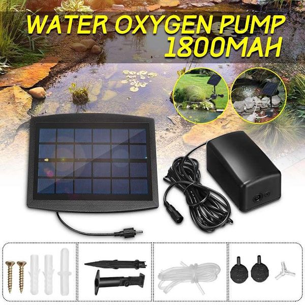 

air pumps & accessories solar powered oxygenator oxygen aerator fish tank pond pool aquarium pump garden fountain water