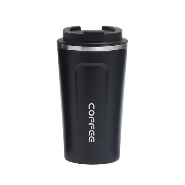 Garrafas de água Matte Aço Inoxidável Viagem Caneca De Café Caneca De Café de Silicone de Silicone LID Fugas Tumbler Copa Thermo Cups Vácuo Carro ZWL712