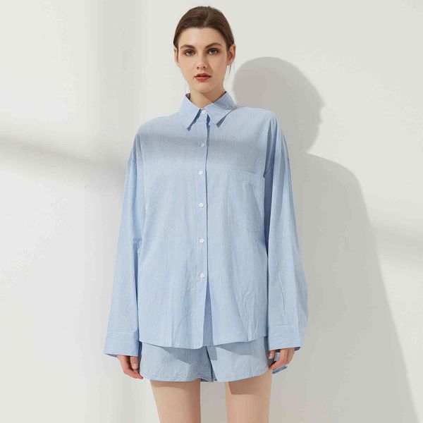 

women's two piece pants camisa listrada feminina wixra, estilo de rua, gola virada para baixo, bolso + calÃ§Ã£o cintura elÃ¡stica, roupas, White