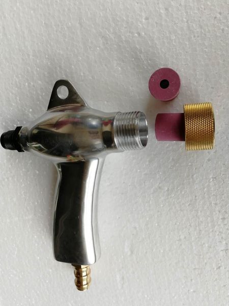 

rzz sandblast spray gun air sand blasting with 2 ceramic nozzles for sandblaster cabinet