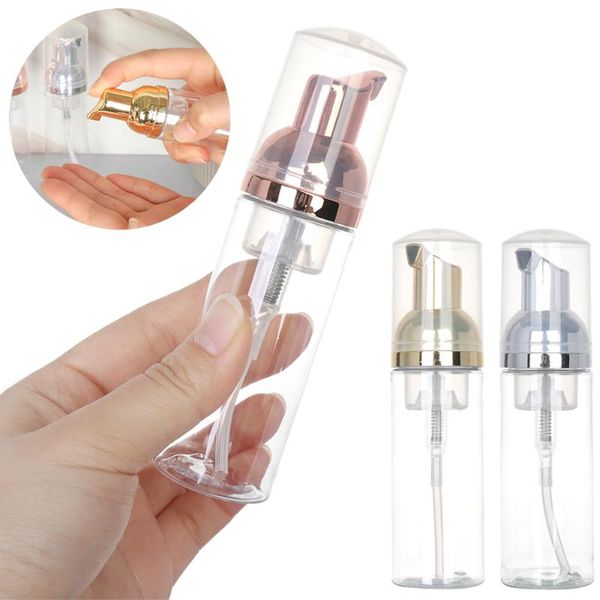 

foaming bottle 1pc plastic foam pump bottle empty face eyelashes cosmetic cleaner soap dispenser foam rose gold