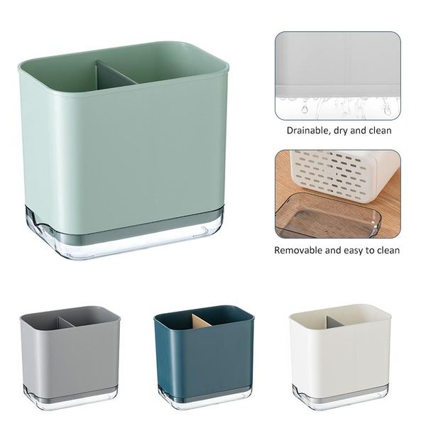 

2 grid kitchen drain chopsticks cage spoon and fork holder chopsticks holder cutlery storage rack kitchen storage supplies