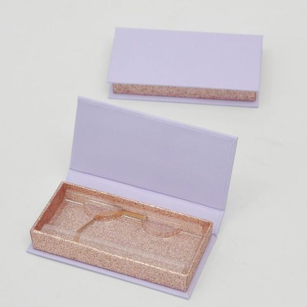 

false eyelashes 10/lot wholesale eyelash packaging box lash boxes package custom magnetic purple rose gold mink lashes makeup case bulk vend
