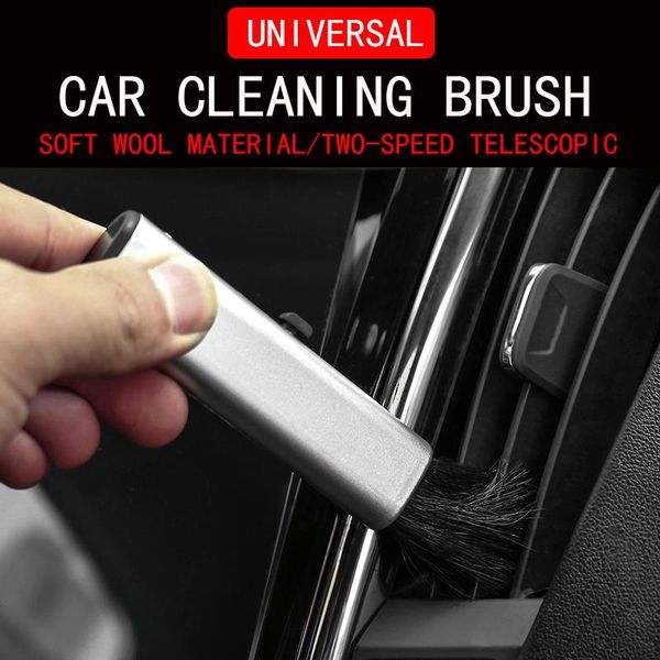 

car sponge conditioner air outlet dust removal brush multifunctional computer keyboard cleaning tool adjustable interior accessories