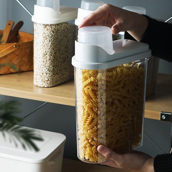 

storage bottles & jars cereal container storage, airtight food containers,sealed multigrain containers for kitchen gadgets