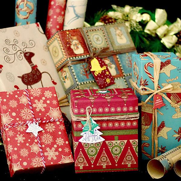 

other arts and crafts christmas diy wrapping paper sheet craft gift box bouquet supplies 2022 xmas year decoration