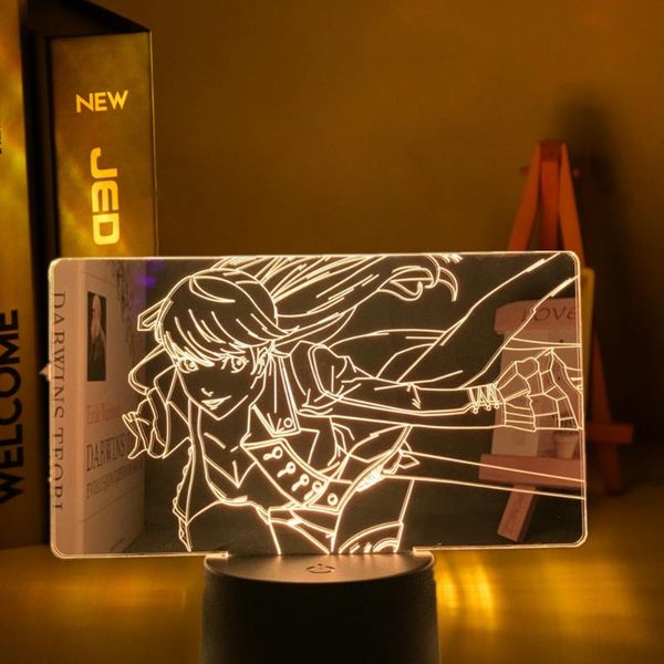 

night lights persona 5 sumire yoshizawa led light for bedroom decor nightlight birthday gift anime 3d lamp