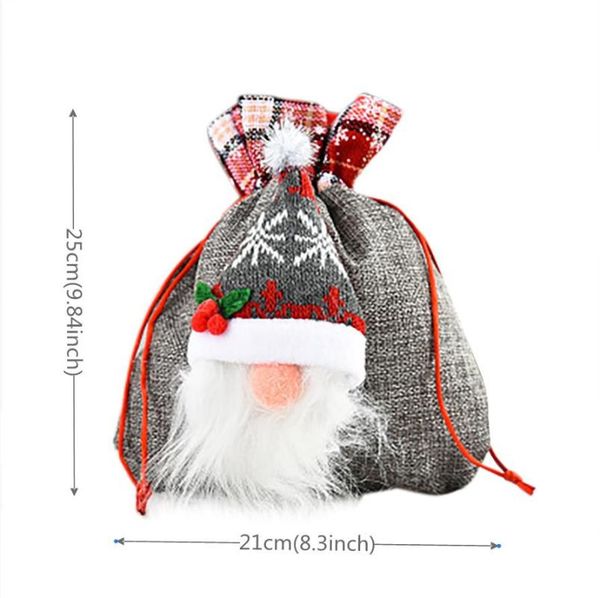 

storage bags fashion creative christmas apple bag candy doll cute gift brushed cloth handbag binding