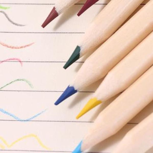 

12 style/set wood vat lead news newsletter signing student water color letter paper set kawaii school supplies, Black;red