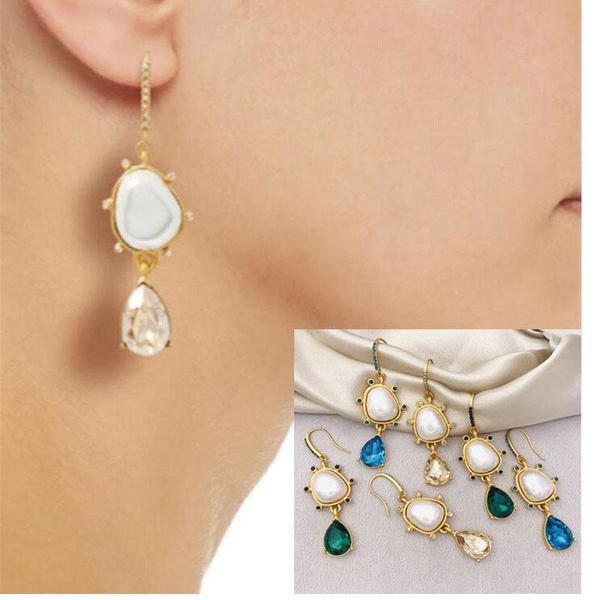 

earrings & necklace csxjd 2021 luxury pearl crystal, Silver