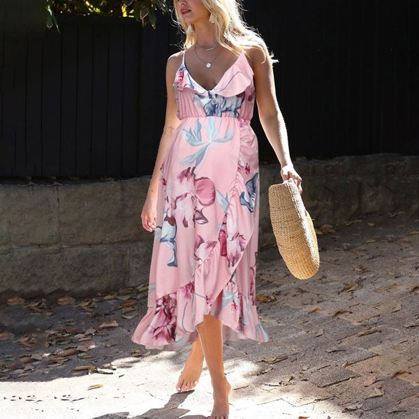 

summer women maternity dresses pregnant dresses maternity clothes plus size pregnancy dress floral backless dress beach clothes, White