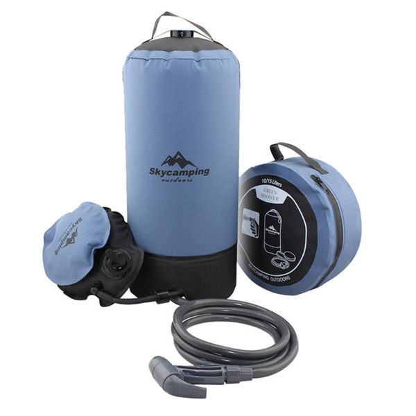 

hydration packs 11l pvc outdoor inflatable shower pressure water bag lightweight bathing travel storage portable camping