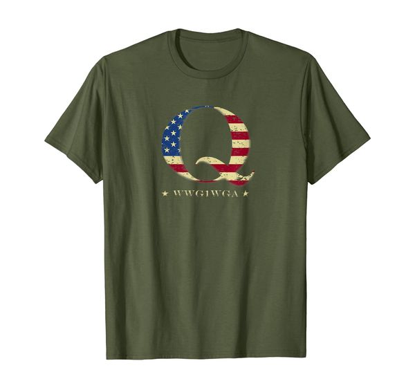 

QAnon WWG1WGA Q Anon T-Shirt Great Awakening MAGA USA Tee, Mainly pictures