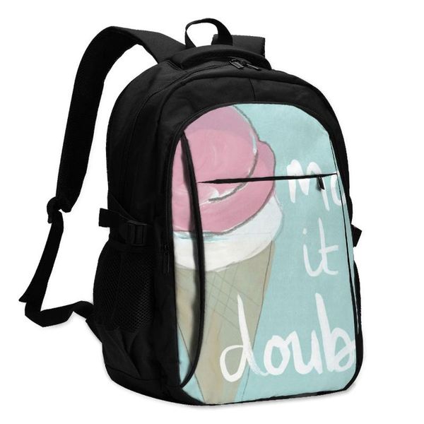 

backpack ice cream backpacks lightweight unique charger usb workout teenage bags