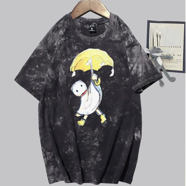 

men's t-shirts weathering with you print t-shirt harajuku anime funny amano nagi street style tie dye clothes hip hop tees, White;black