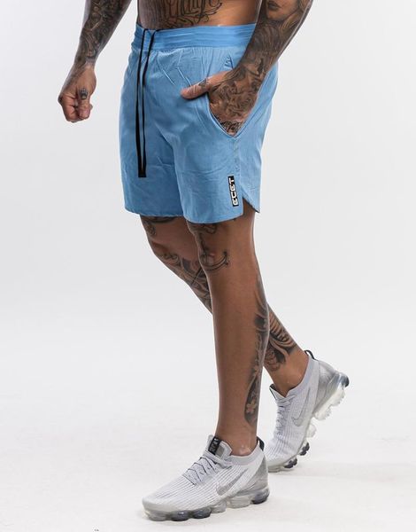 

men's shorts solid color men summer quick-drying beach casual fitness, White;black