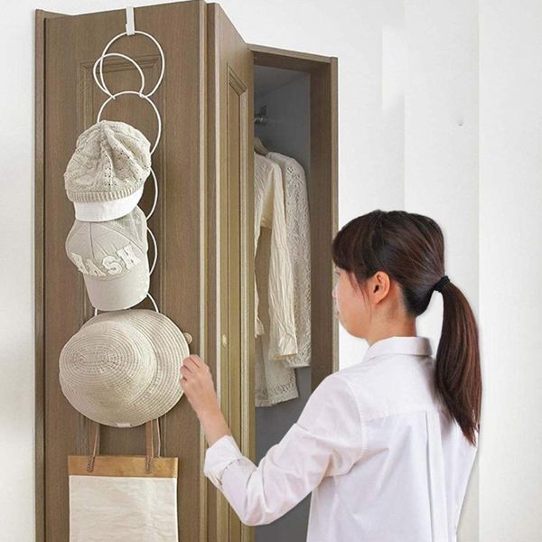 

hooks & rails e8fe wall room hanging hat holder rack round baseball 5 storage organizer door closet hanger robe display scarf