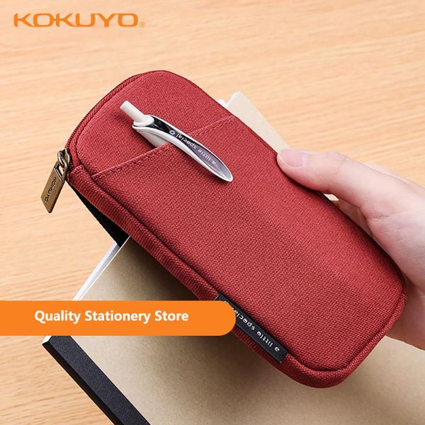 

pencil bags 2021 japan kokuyo case is convenient to carry l-shaped zipper japanese large-capacity student stationery bag