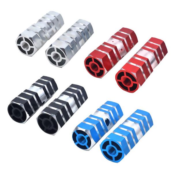 

bike pedals 1 pair pegs aluminum alloy anti-skid foot bmx rear axles stunt