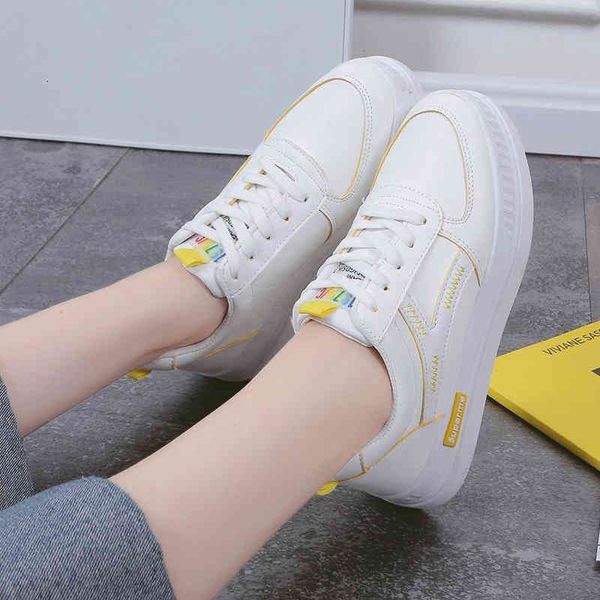 

dress shoes versÃ¡til pequeno branco sapatos de correspondÃªncia moda cor casual esportes femininos campus solas grossas up93, Black