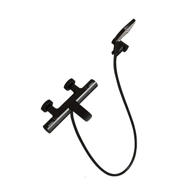 

bathroom shower sets ld-6017 bathtub surface mounted mixing valve constant temperature set wall in faucet abs stainless steel hose