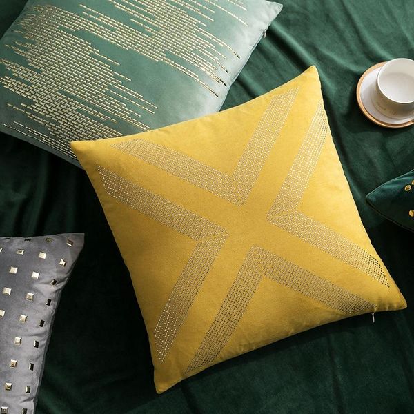 

cushion/decorative pillow european style decorative pillows creative flannel drilling pillowcase living room bedroom sofa el bedside cushion