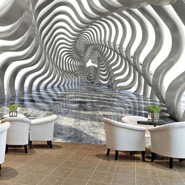 

wallpapers home interior custom any size wall mural 3d stereoscopic abstract geometric space po art decoration wallpaper papel de pared