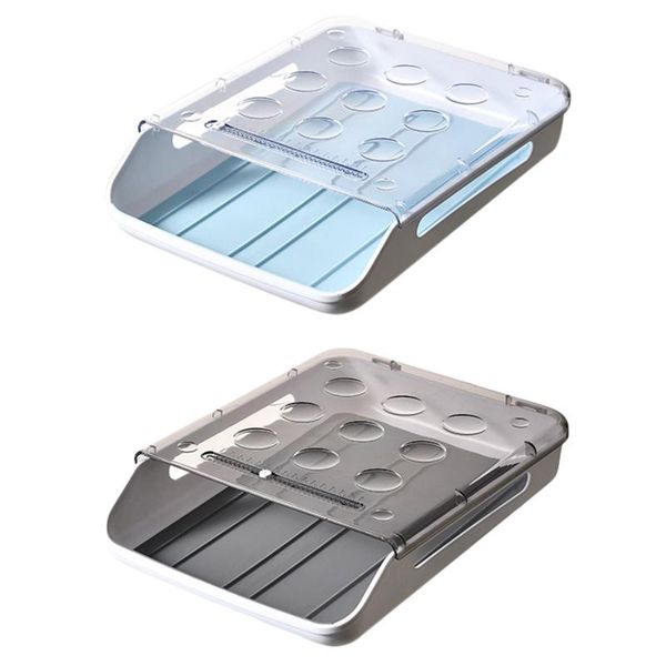 

storage bottles & jars refrigerator egg fresh-keeping box with time scale automatic roll can stack eggs space-saving container